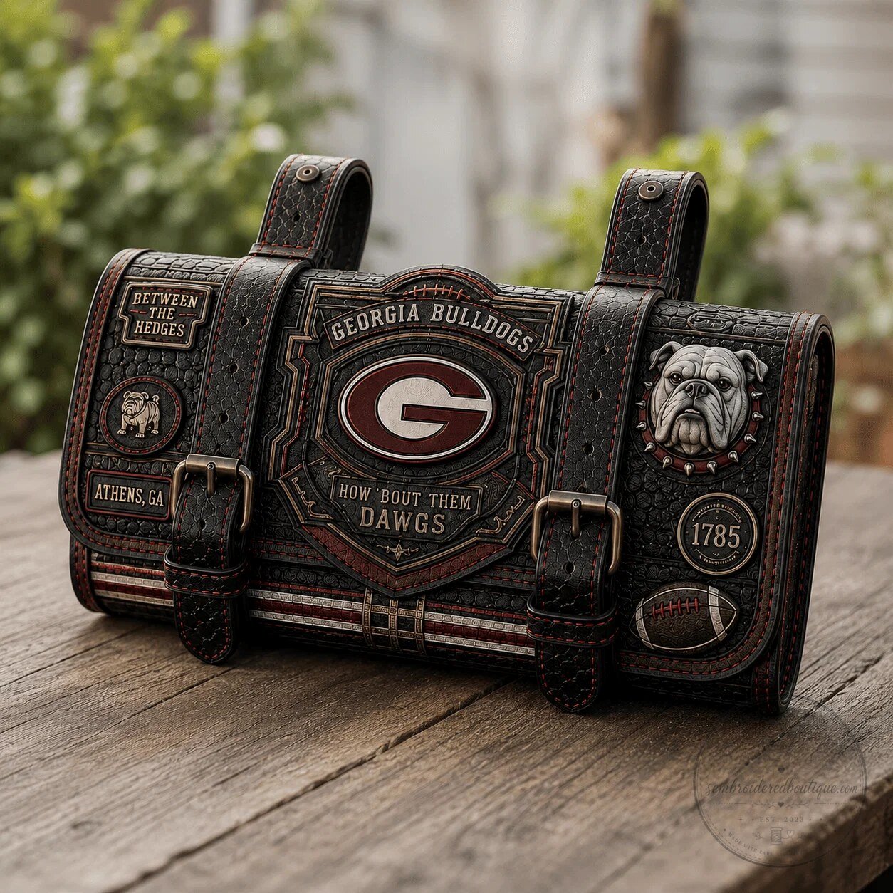 Georgia Bulldogs Vintage Motorcycle Handlebar Bag - How Bout Them Dawgs 10 Georgia Bulldogs Vintage Motorcycle Handlebar Bag - How Bout Them Dawgs