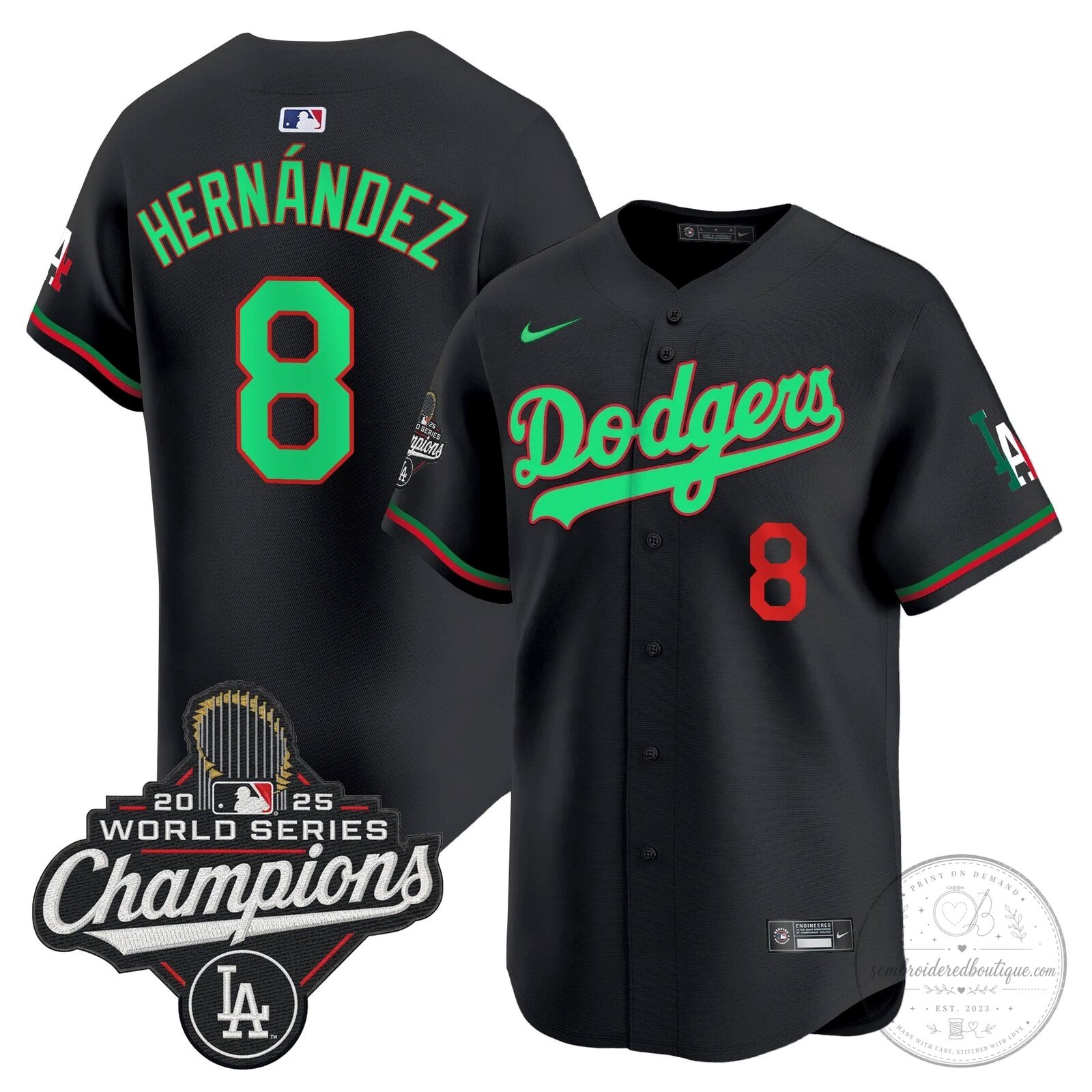 Fernando Valenzuela Los Angeles Dodgers Mexico 2025 World Series Champions Baseball Jersey 48 Fernando Valenzuela Los Angeles Dodgers Mexico 2025 World Series Champions Baseball Jersey