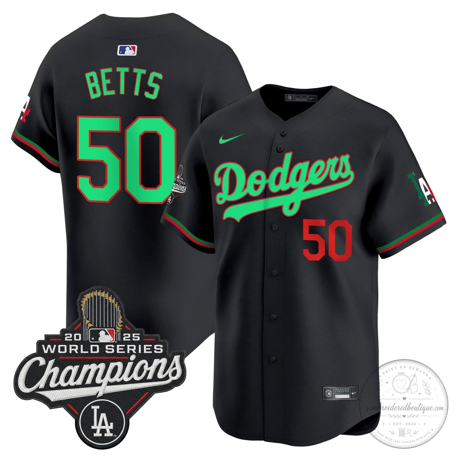 Fernando Valenzuela Los Angeles Dodgers Mexico 2025 World Series Champions Baseball Jersey 50 Fernando Valenzuela Los Angeles Dodgers Mexico 2025 World Series Champions Baseball Jersey