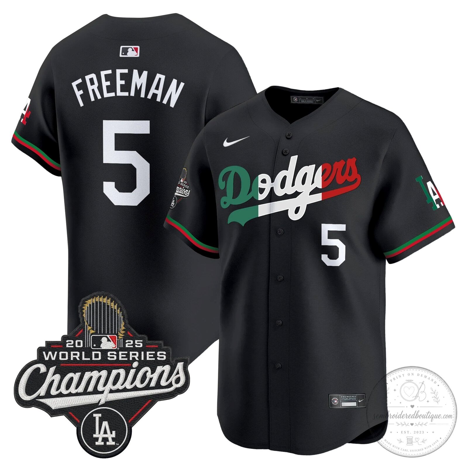Fernando Valenzuela Los Angeles Dodgers Mexico 2025 World Series Champions Baseball Jersey 56 Fernando Valenzuela Los Angeles Dodgers Mexico 2025 World Series Champions Baseball Jersey