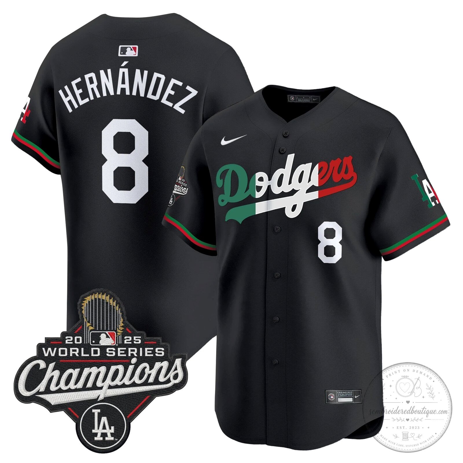 Fernando Valenzuela Los Angeles Dodgers Mexico 2025 World Series Champions Baseball Jersey 58 Fernando Valenzuela Los Angeles Dodgers Mexico 2025 World Series Champions Baseball Jersey