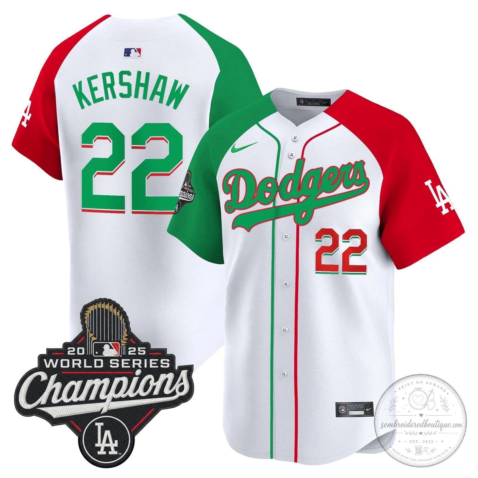 Fernando Valenzuela Los Angeles Dodgers Mexico 2025 World Series Champions Baseball Jersey 69 Fernando Valenzuela Los Angeles Dodgers Mexico 2025 World Series Champions Baseball Jersey
