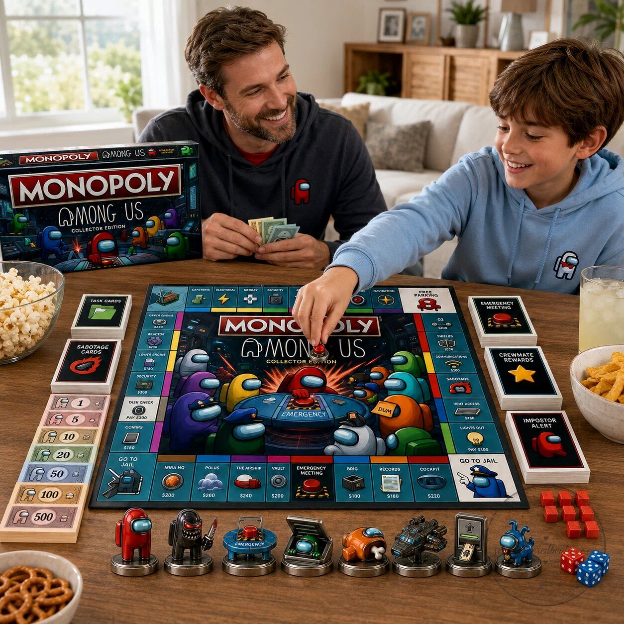 Monopoly Among Us Collector Edition Board Game 9 Monopoly Among Us Collector Edition Board Game
