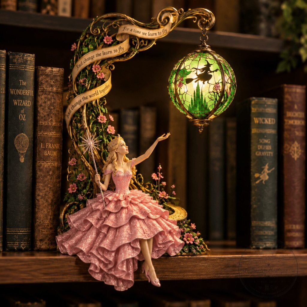 Wicked Witch of the West Glinda the Good Witch Bookshelf Figurine Lamp Wicked Witch of the West Glinda the Good Witch Bookshelf Figurine Lamp