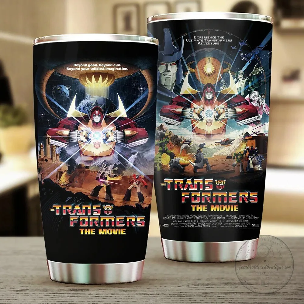 The Transformers The Movie 40th Anniversary Stainless Steel Tumbler 1 The Transformers The Movie 40th Anniversary Stainless Steel Tumbler