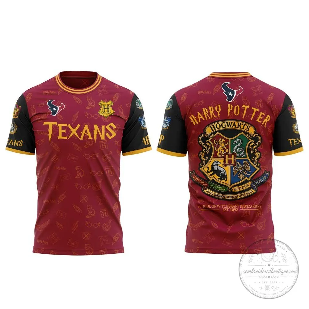 Houston Texans Harry Potter Hogwarts Football Team Fan Jersey 8 Houston Texans Harry Potter Hogwarts Football Team Fan Jersey
