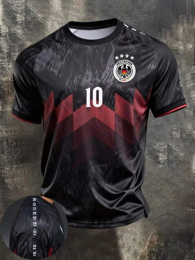Germany National Football Team Black Number 10 Soccer Jersey
