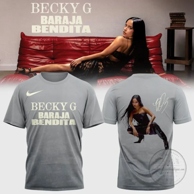 Becky G Baraja Bendita Album Art Red Graphic T-Shirt 12 Becky G Baraja Bendita Album Art Red Graphic T-Shirt