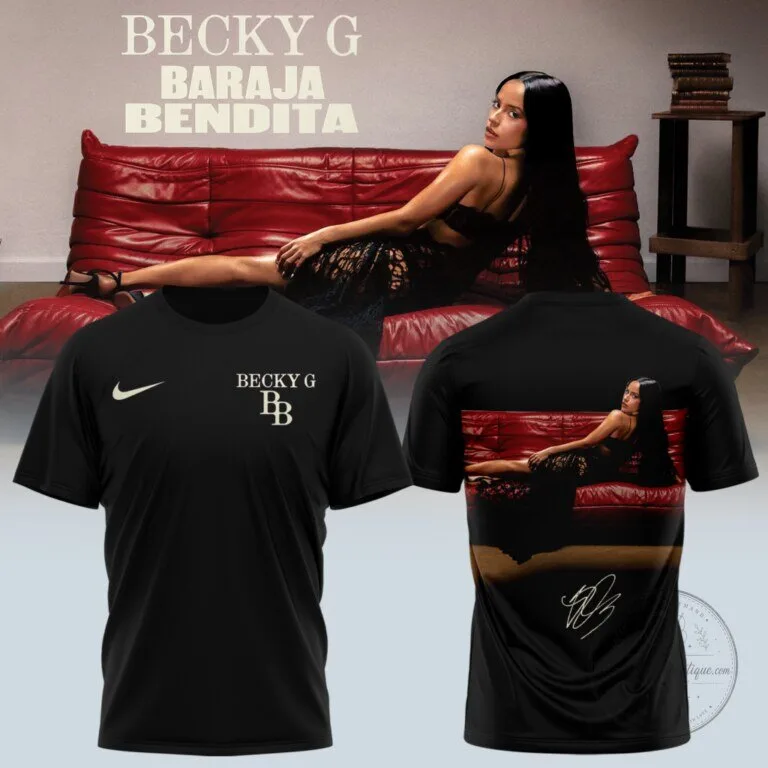 Becky G Baraja Bendita Album Art Red Graphic T-Shirt 13 Becky G Baraja Bendita Album Art Red Graphic T-Shirt