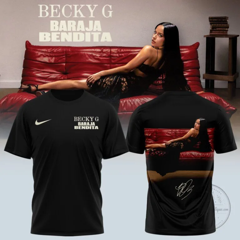 Becky G Baraja Bendita Album Art Red Graphic T-Shirt 16 Becky G Baraja Bendita Album Art Red Graphic T-Shirt