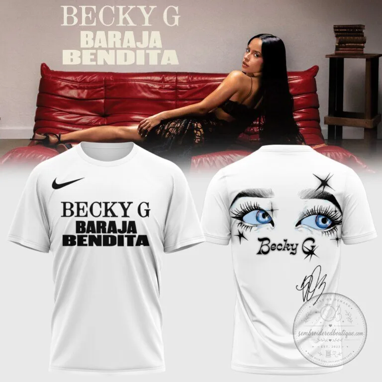 Becky G Baraja Bendita Album Art Red Graphic T-Shirt 17 Becky G Baraja Bendita Album Art Red Graphic T-Shirt