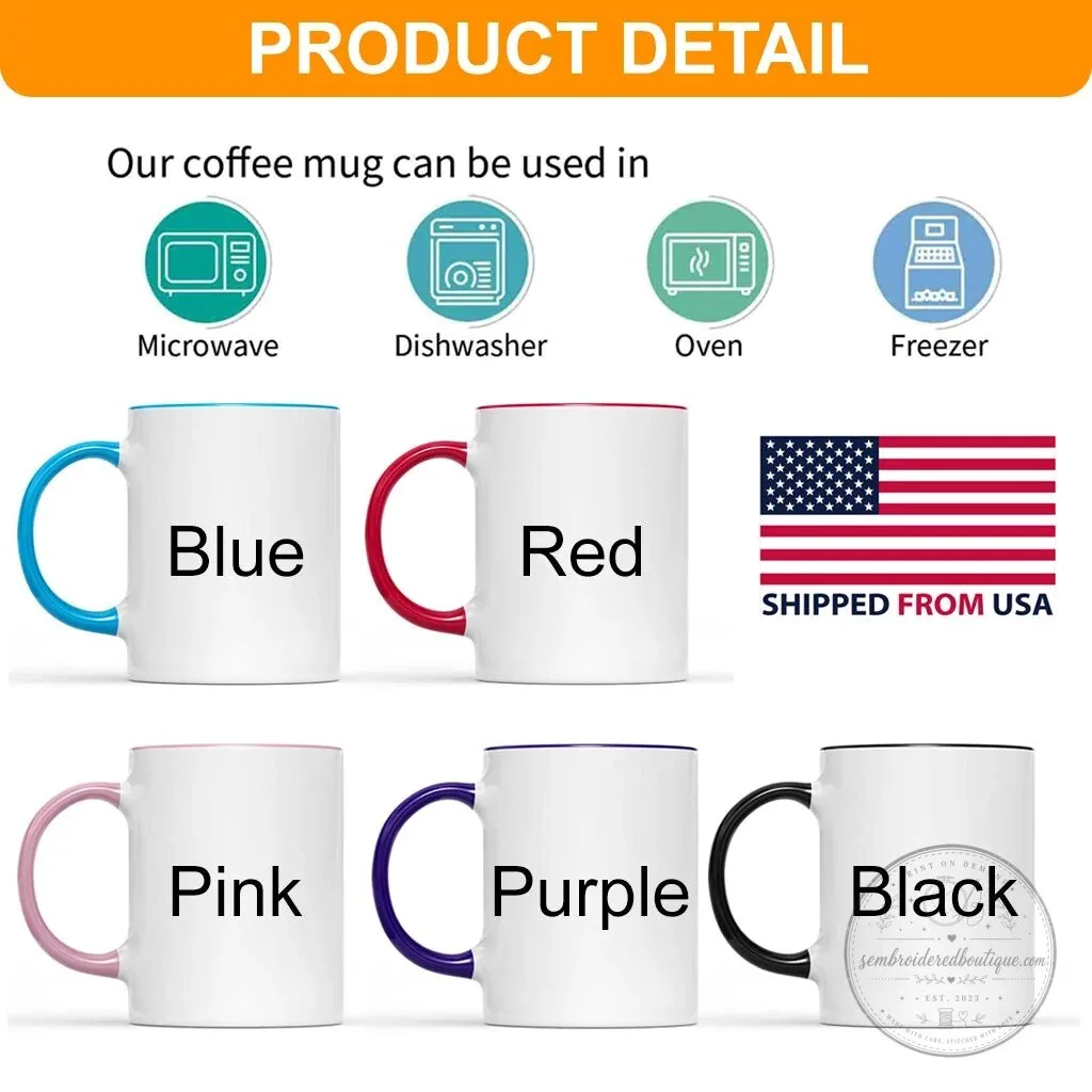 Personalized Gardener's Apron Design Coffee Mug, Custom Name Gardening Lover Gift 9 Personalized Gardener