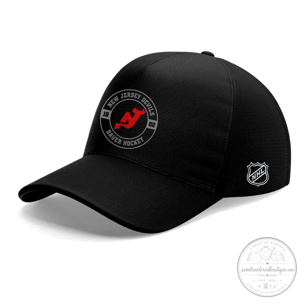 New Jersey Devils Bauer Hockey Logo Black Pullover Hoodie 9 New Jersey Devils Bauer Hockey Logo Black Pullover Hoodie