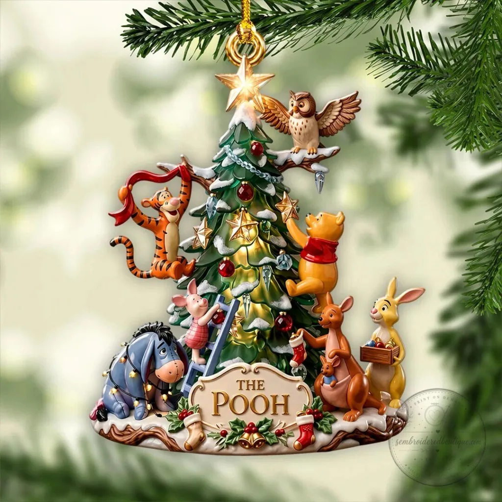 Winnie the Pooh and Friends Christmas Tree Holiday Ornament 24 Winnie the Pooh and Friends Christmas Tree Holiday Ornament