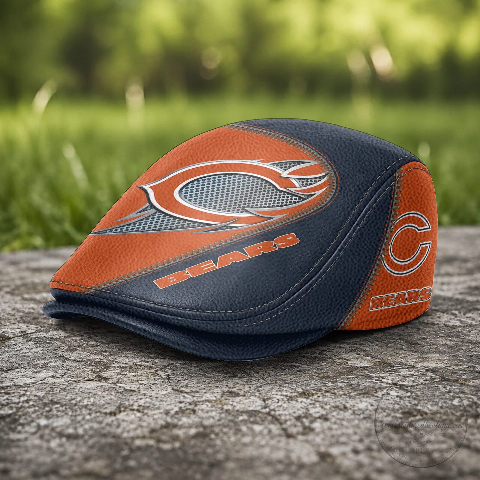 Chicago Bears National Football League Team Logo Flat Cap Hat 9 Chicago Bears National Football League Team Logo Flat Cap Hat