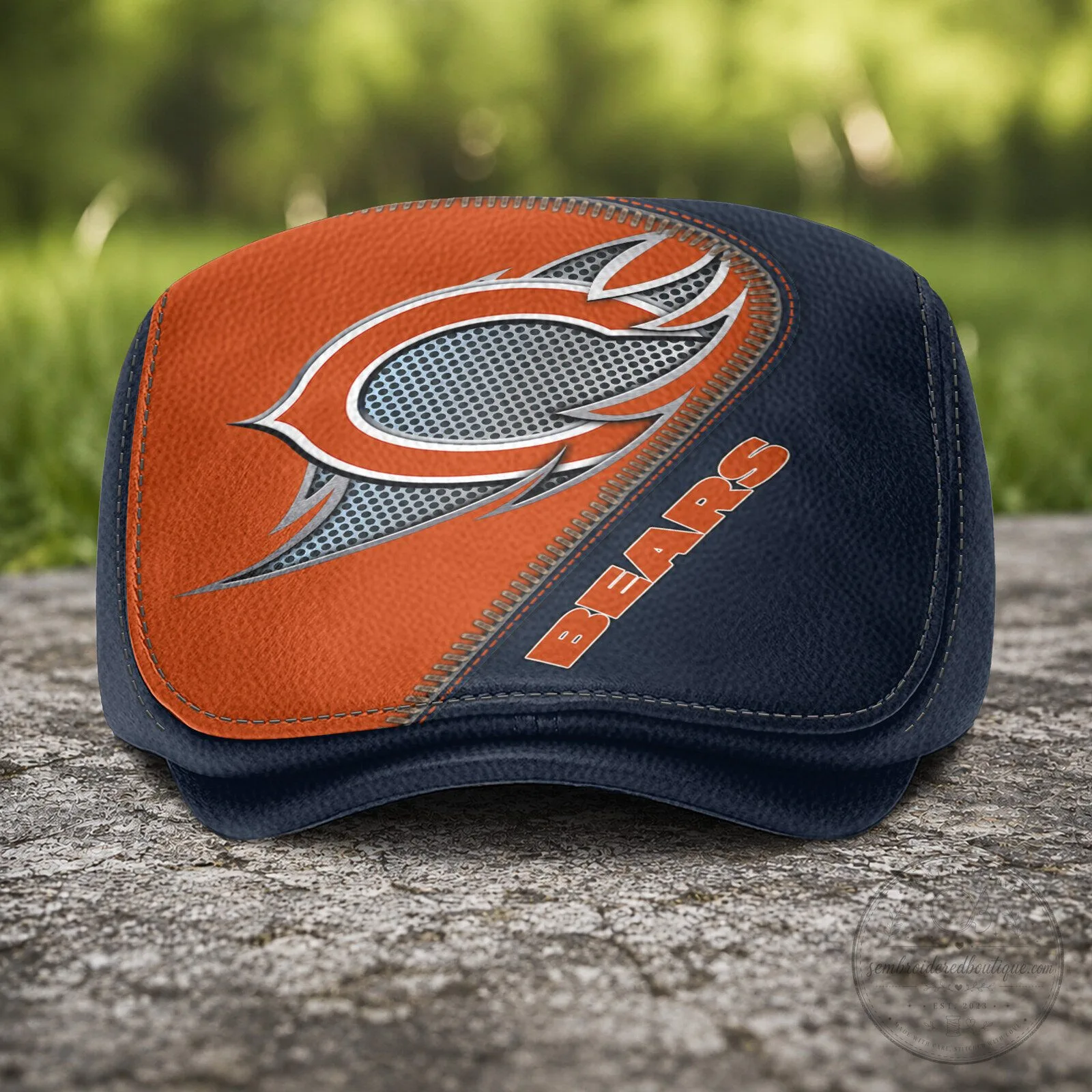 Chicago Bears National Football League Team Logo Flat Cap Hat 10 Chicago Bears National Football League Team Logo Flat Cap Hat