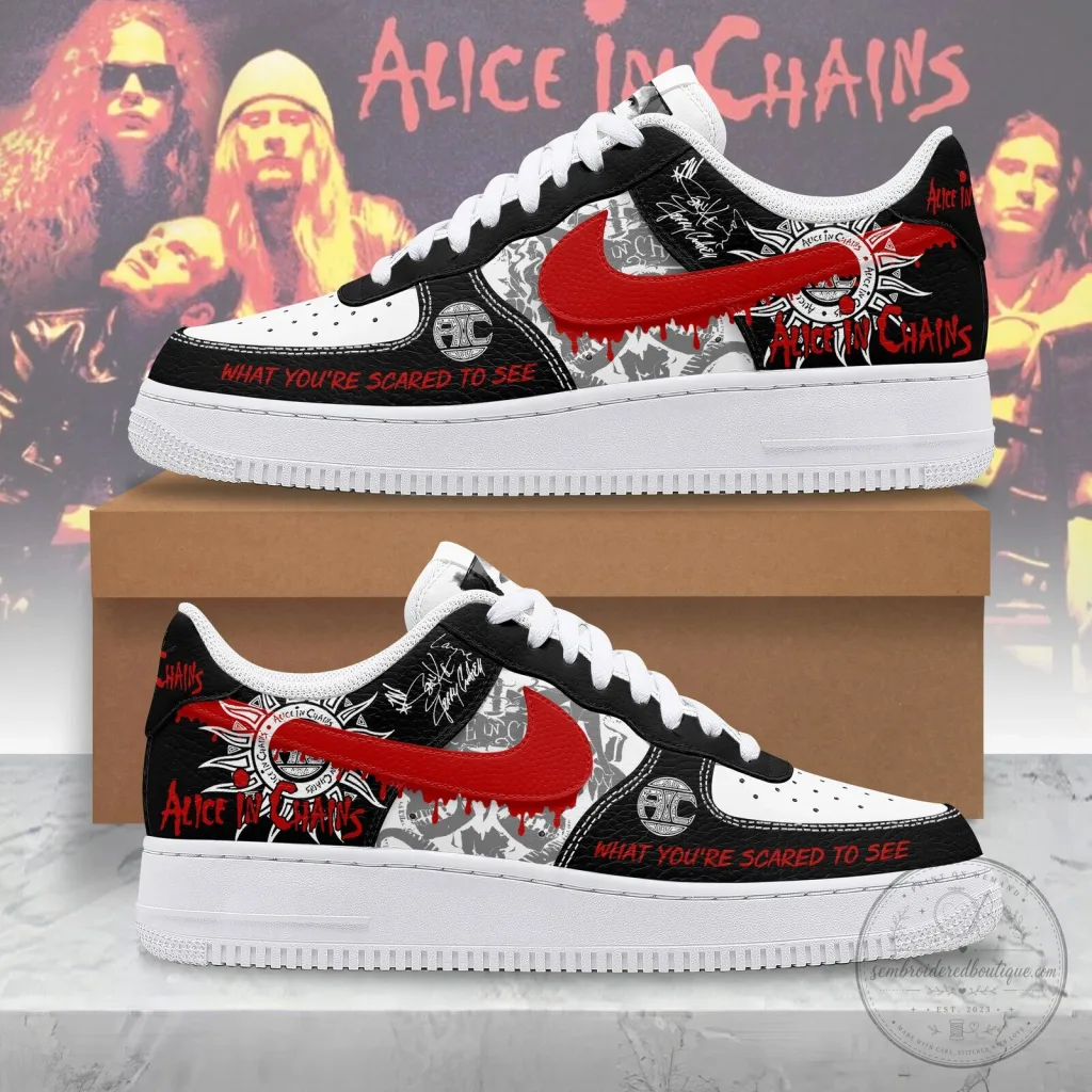 Alice in Chains What You're Scared to See Rock Band Sneakers 1 Alice in Chains What You're Scared to See Rock Band Sneakers