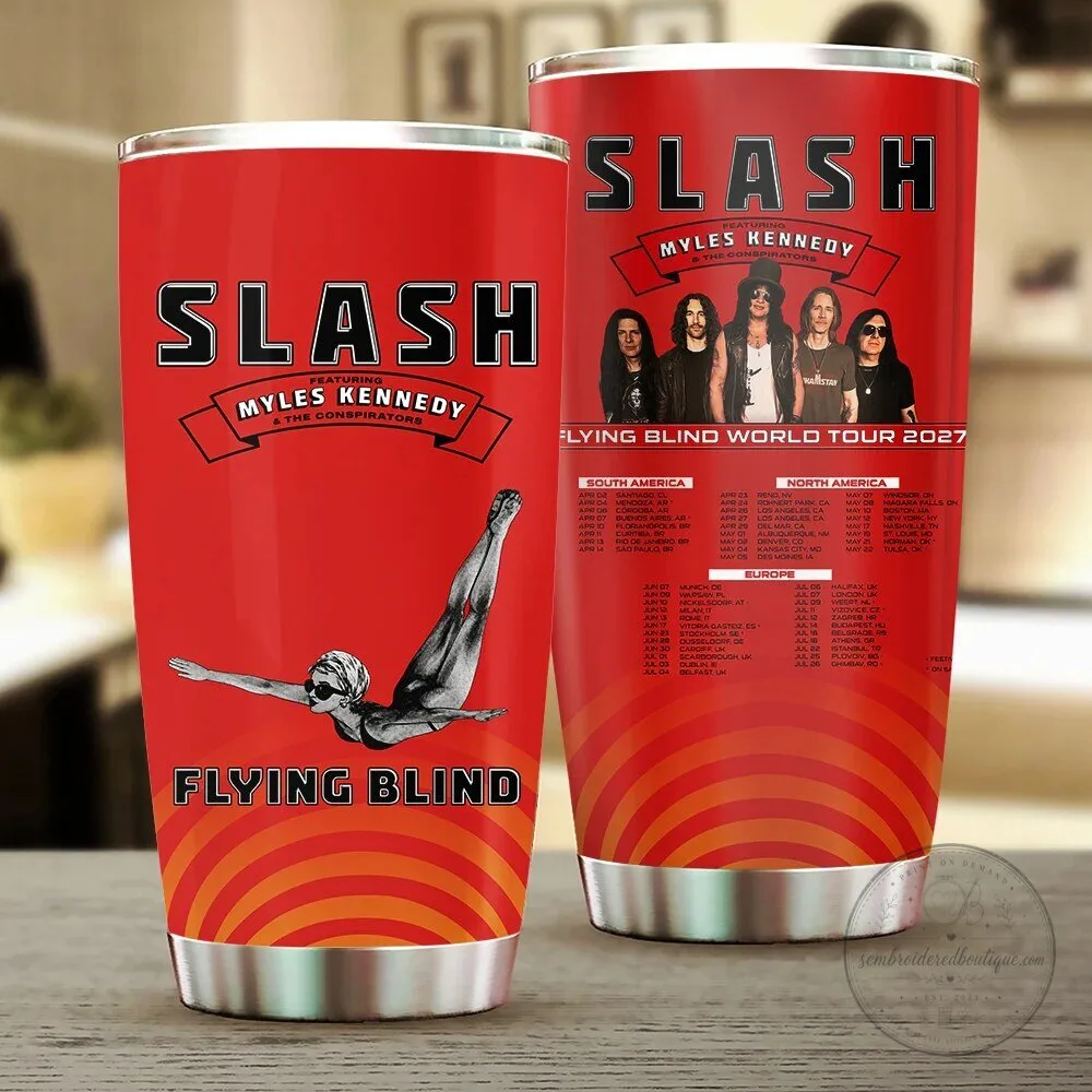 2027 Flying Blind World Tour Tumbler by Slash with Myles Kennedy and The Conspirators 1 2027 Flying Blind World Tour Tumbler by Slash with Myles Kennedy and The Conspirators