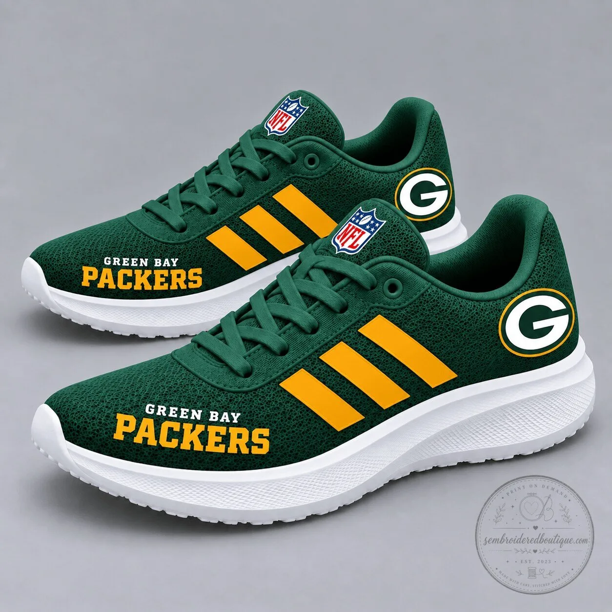 Green Bay Packers NFL Team Logo Sport Sneakers Running Shoes for Men and Women 7 Green Bay Packers NFL Team Logo Sport Sneakers Running Shoes for Men and Women