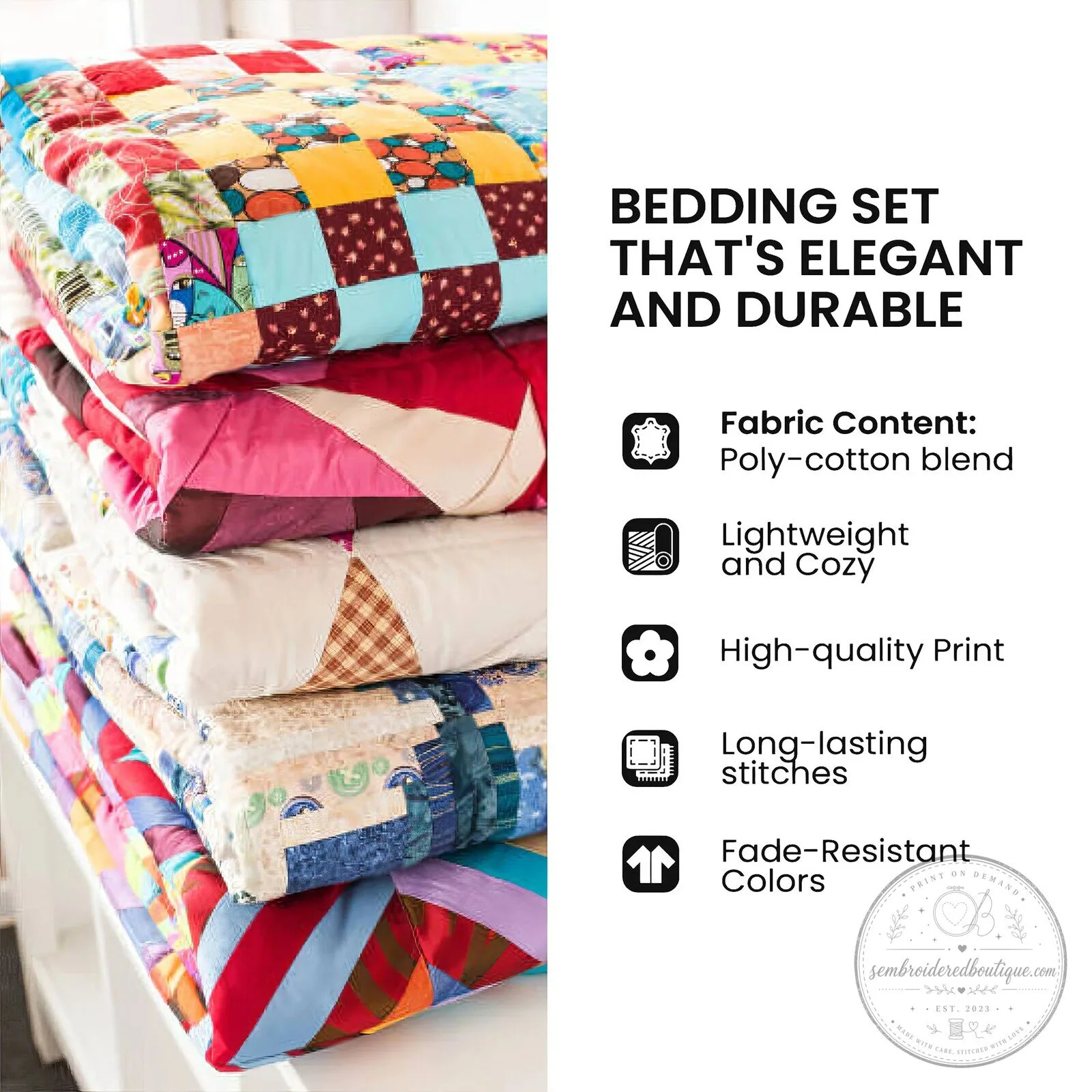 Blessed Virgin Mary Madonna Lilies Christian Quilted Bedding Set 11 Blessed Virgin Mary Madonna Lilies Christian Quilted Bedding Set