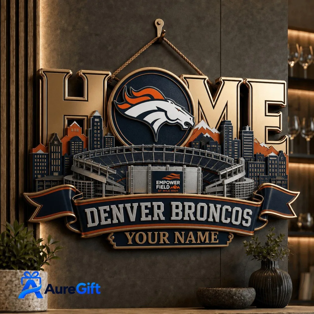 Denver Broncos Empower Field At Mile High Stadium Home Wall Art Plaque Denver Broncos Empower Field At Mile High Stadium Home Wall Art Plaque