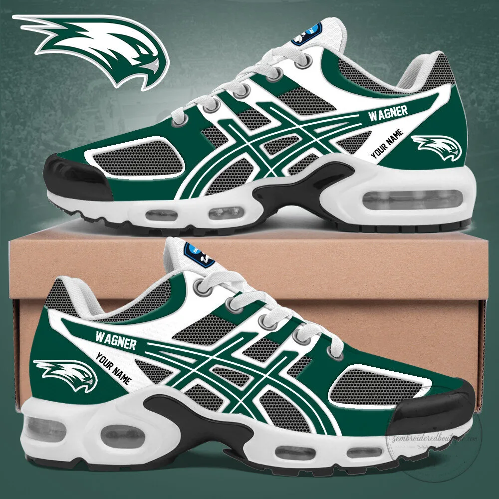 Wagner Seahawks NCAA Personalized Air Max Plus Sneakers