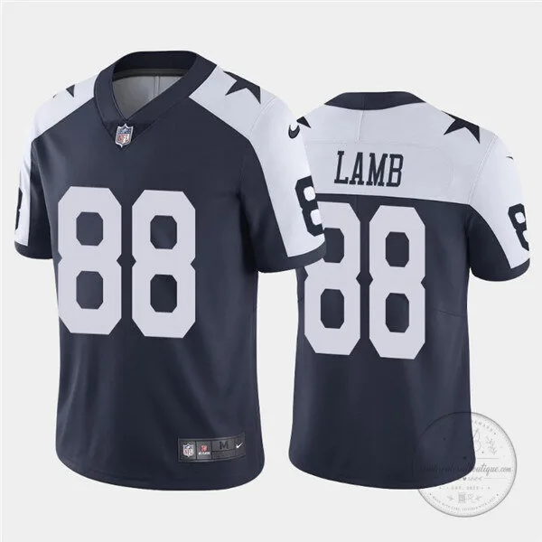 CeeDee Lamb Dallas Cowboys Number 88 Navy Blue Football Jersey