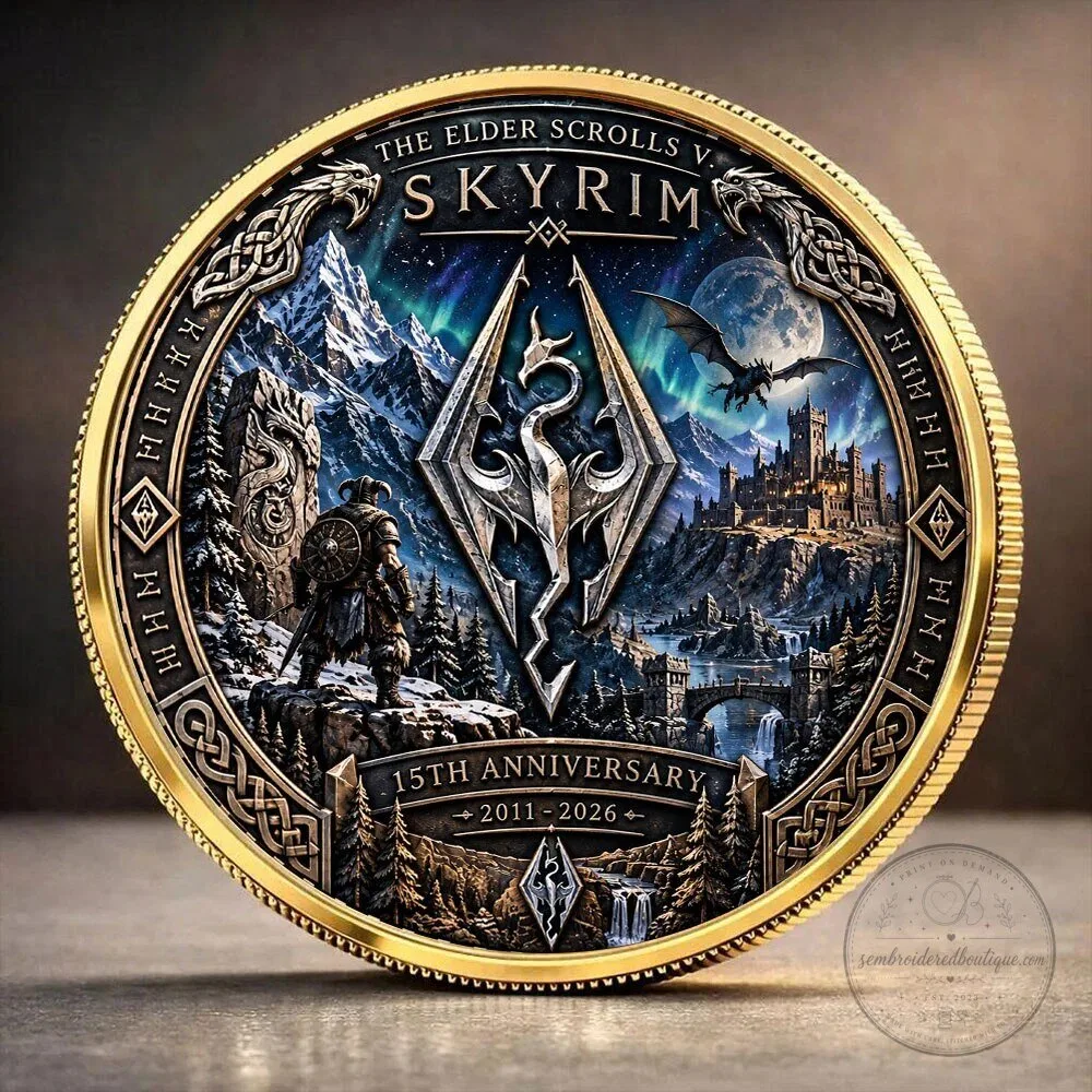 15th Anniversary Dragonborn Coin from The Elder Scrolls V: Skyrim 4 15th Anniversary Dragonborn Coin from The Elder Scrolls V: Skyrim