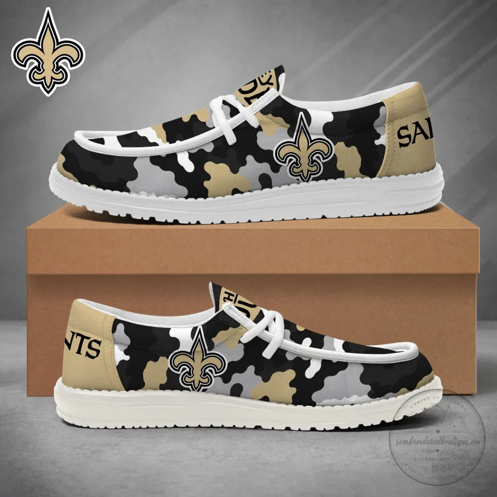 New Orleans Saints Camouflage Pattern Casual Shoes 58 New Orleans Saints Camouflage Pattern Casual Shoes