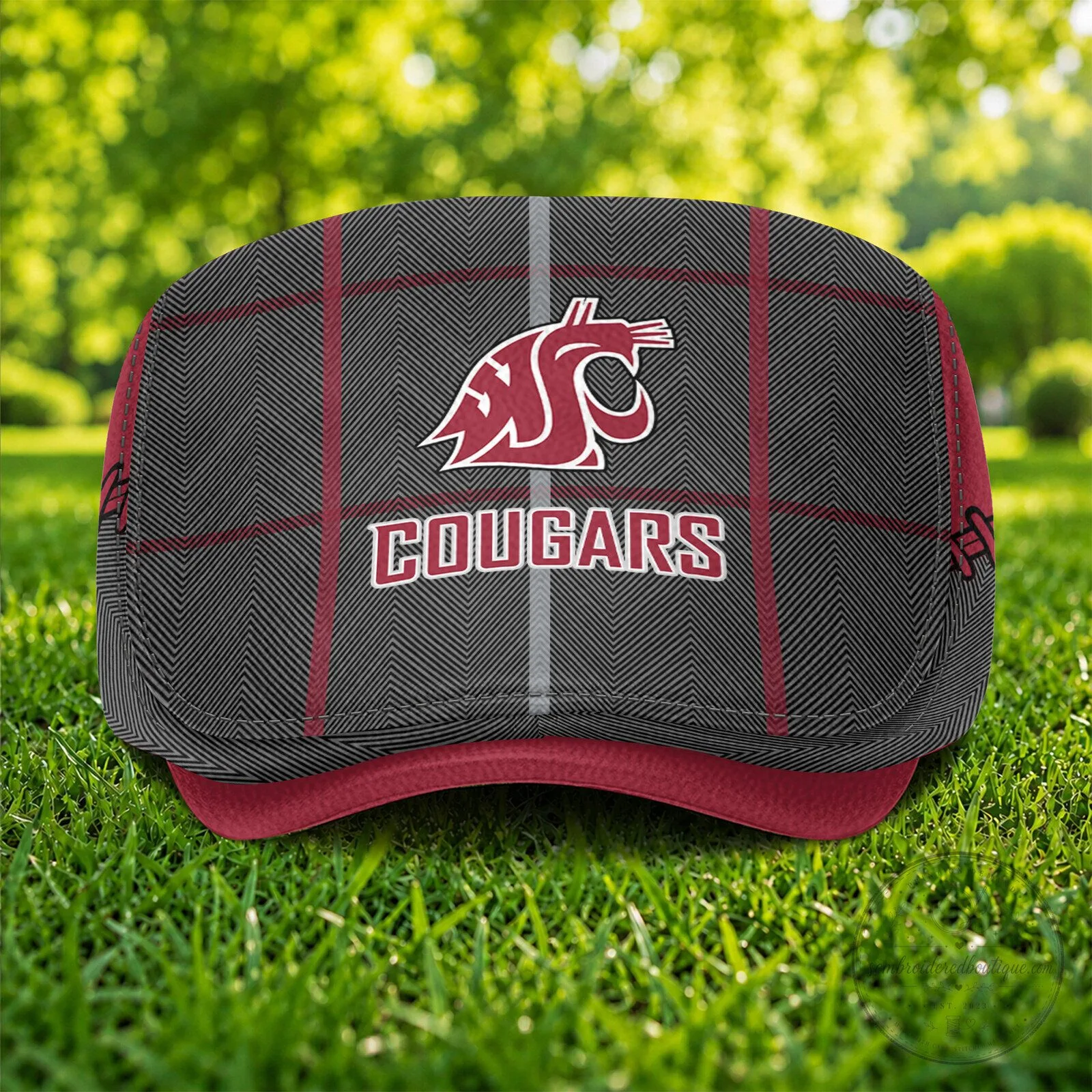 Washington State Cougars NCAA Golf Flat Cap, Classic Ivy League Style Cap Hat 10 Washington State Cougars NCAA Golf Flat Cap, Classic Ivy League Style Cap Hat