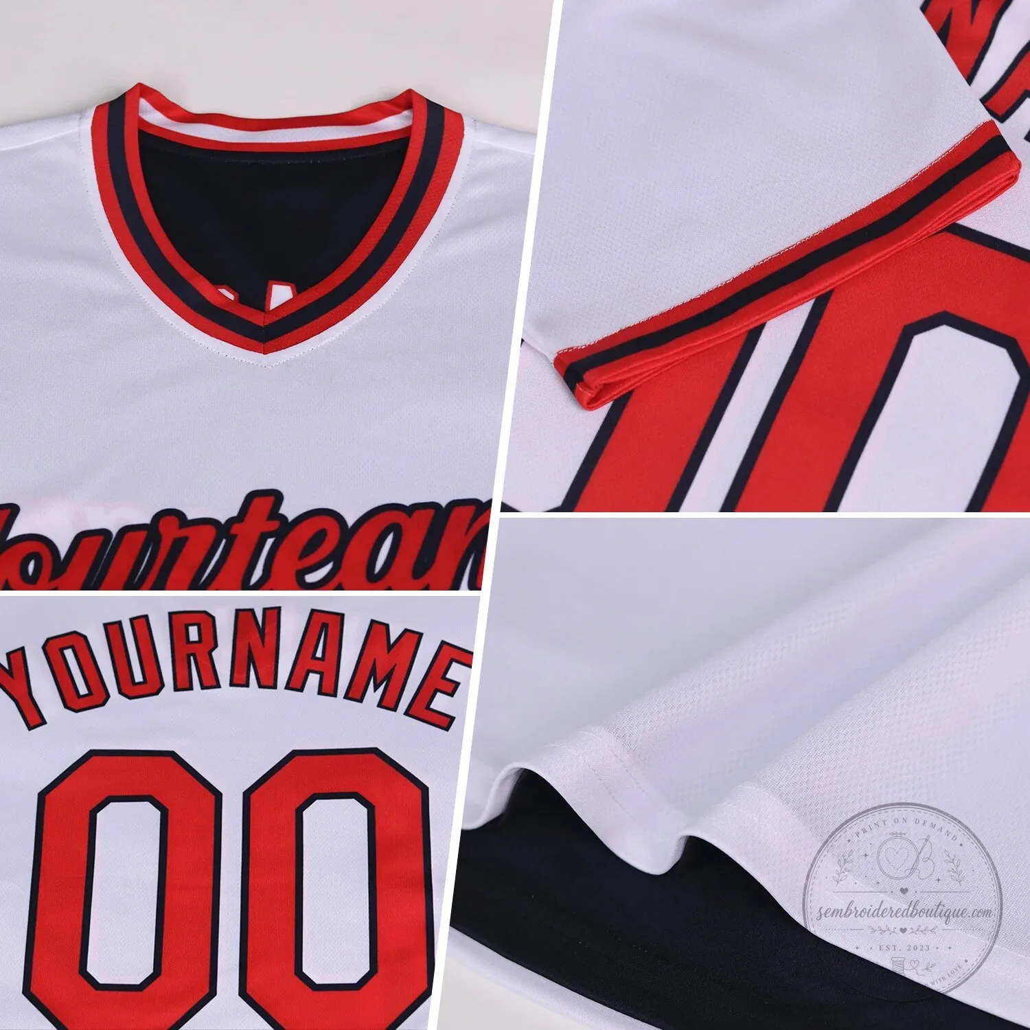 Custom Black and White Reversible Baseball Jersey with Gold Trim 14 Custom Black and White Reversible Baseball Jersey with Gold Trim