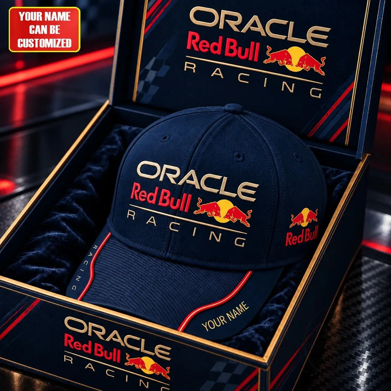 Oracle Red Bull Racing Formula 1 Team Personalized Baseball Cap Hat 5 Oracle Red Bull Racing Formula 1 Team Personalized Baseball Cap Hat