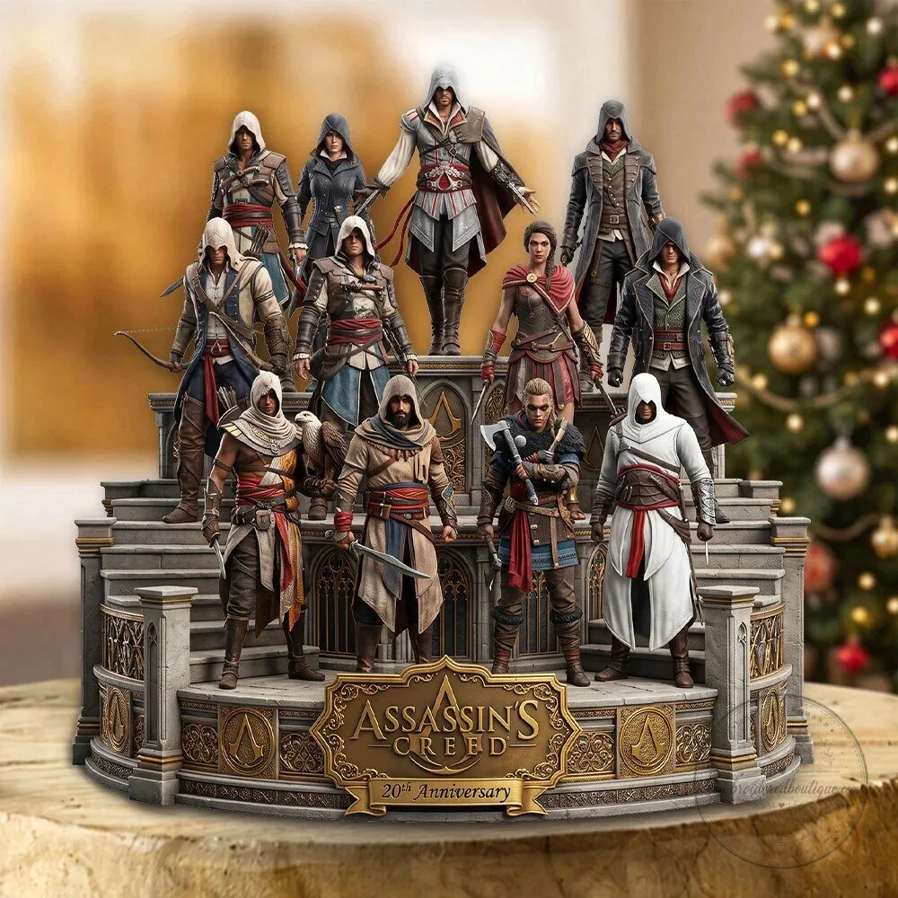 Custom Shaped Acrylic Plaque Collectible for Assassin's Creed 20th Anniversary