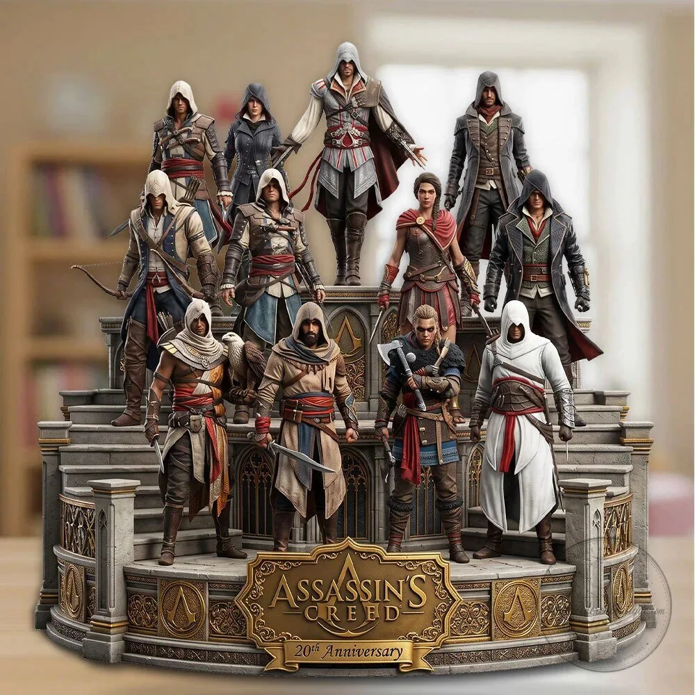 Custom Shaped Acrylic Plaque Collectible for Assassin's Creed 20th Anniversary 6 Custom Shaped Acrylic Plaque Collectible for Assassin