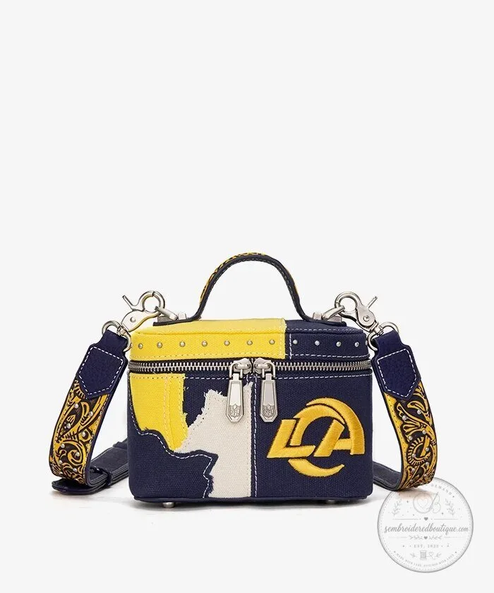 Los Angeles Rams Football Team Western Canvas Crossbody Bag