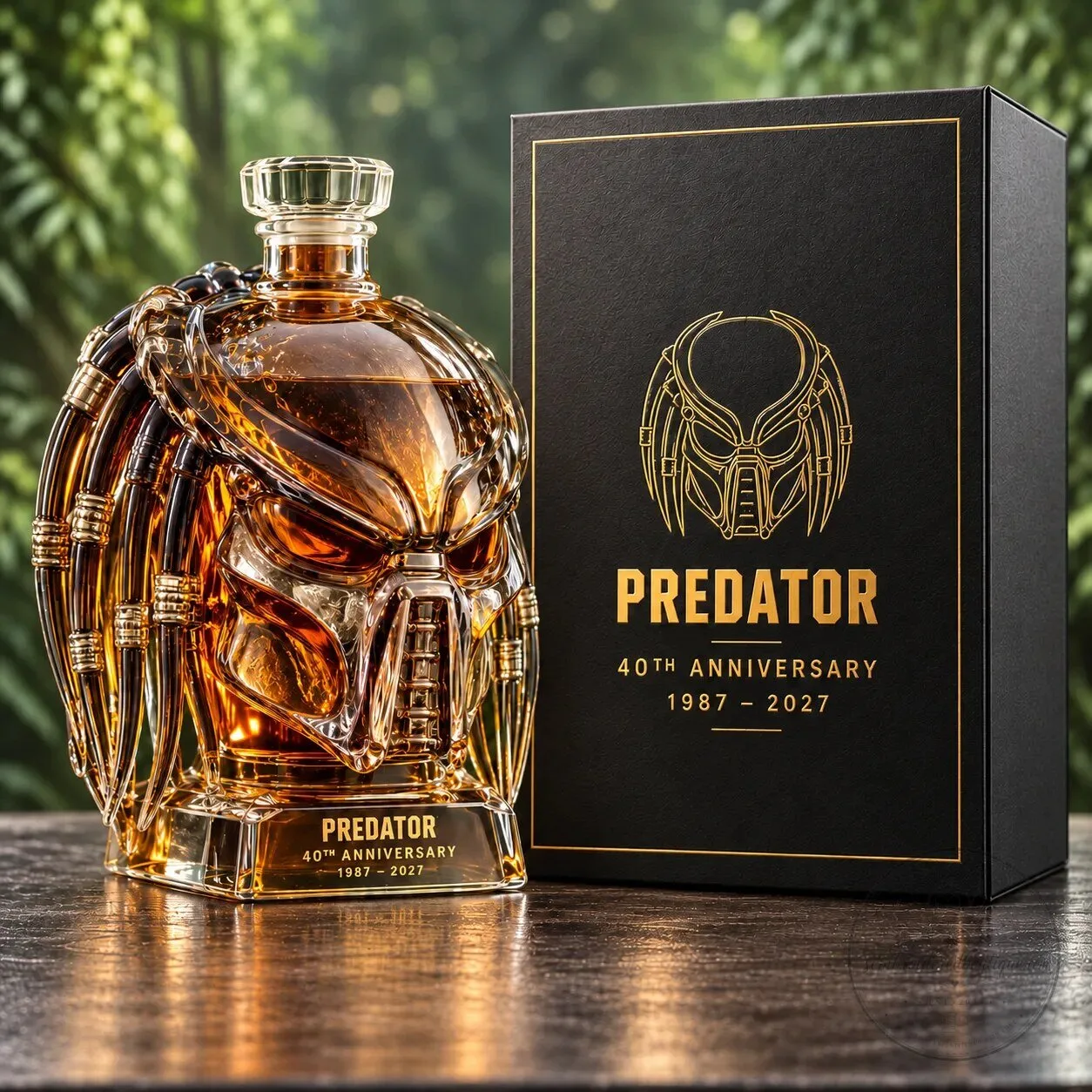 Predator 40th Anniversary Mask Glass Whiskey Decanter 1 Predator 40th Anniversary Mask Glass Whiskey Decanter