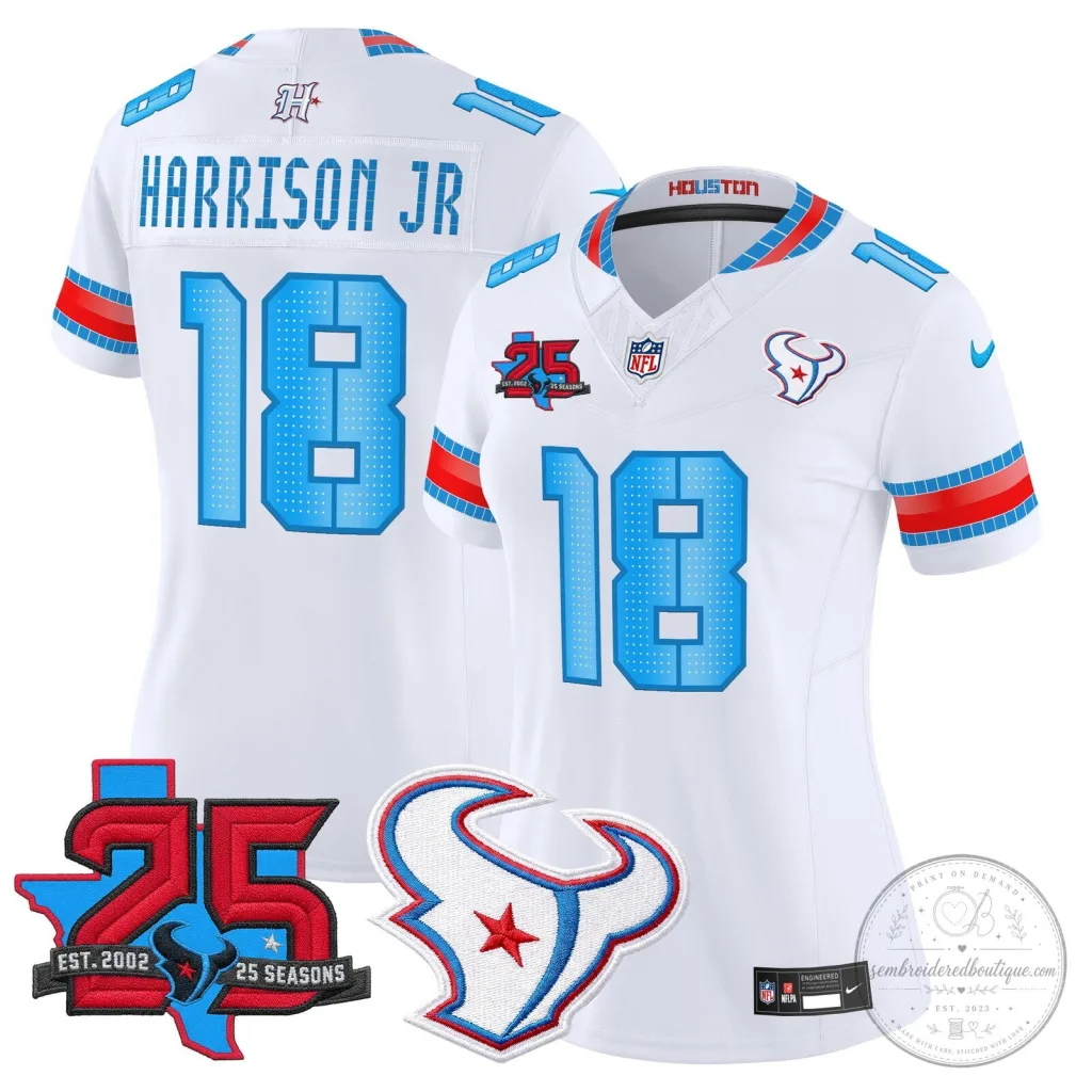 Houston Texans Harrison Jr. 25th Anniversary Vapor Limited Football Jersey Houston Texans Harrison Jr. 25th Anniversary Vapor Limited Football Jersey