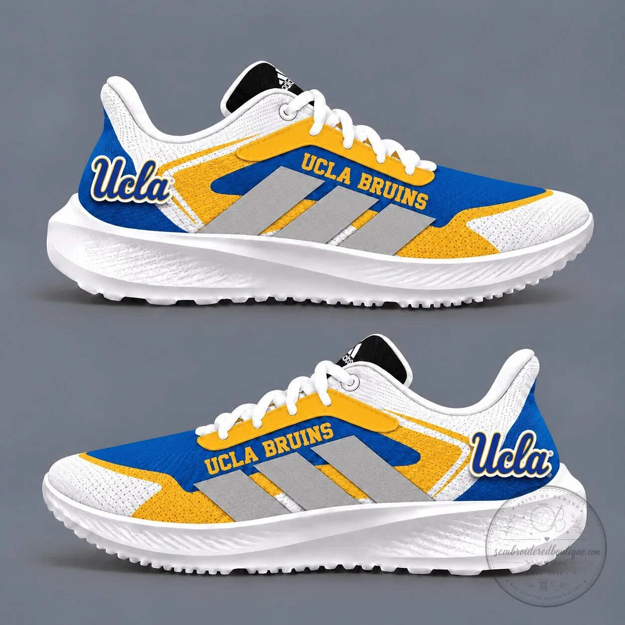 UCLA Bruins Royal Blue Gold White Athletic Sports Fan Running Shoes 2 UCLA Bruins Royal Blue Gold White Athletic Sports Fan Running Shoes