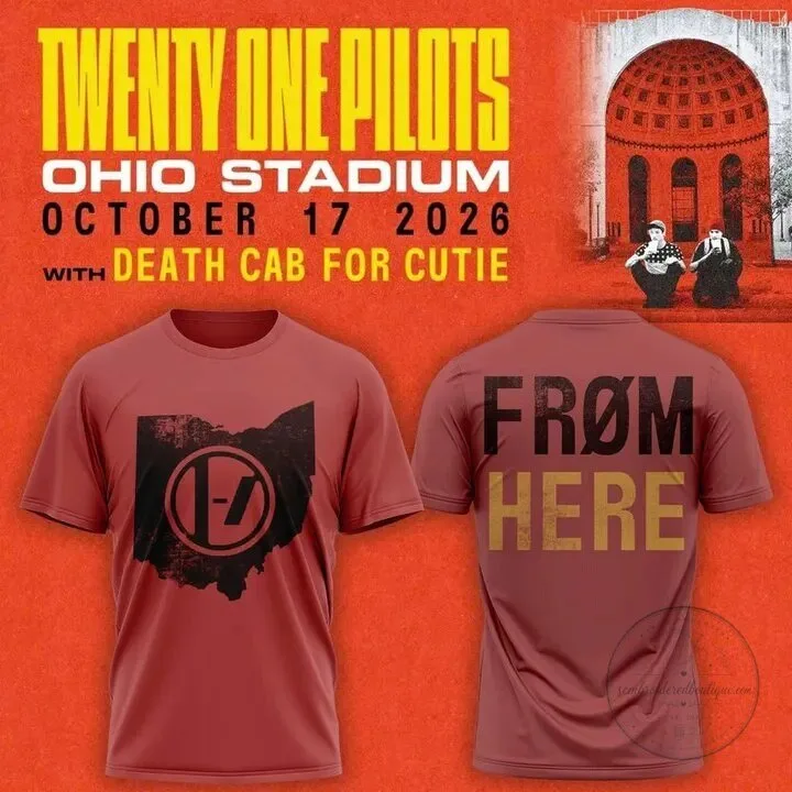Twenty One Pilots Ohio Stadium Tour 2026 Concert Music Fan T-Shirt
