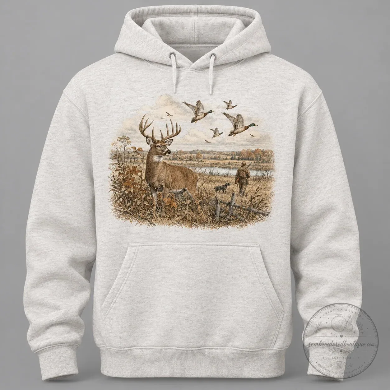 Whitetail Buck and Waterfowl Hunter Outdoor Hoodie 10 Whitetail Buck and Waterfowl Hunter Outdoor Hoodie
