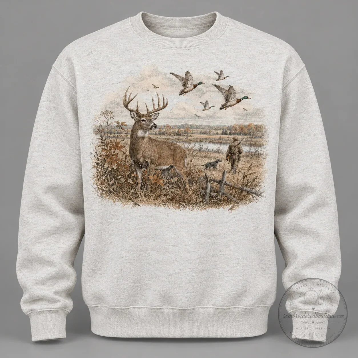Whitetail Buck and Waterfowl Hunter Outdoor Hoodie 11 Whitetail Buck and Waterfowl Hunter Outdoor Hoodie
