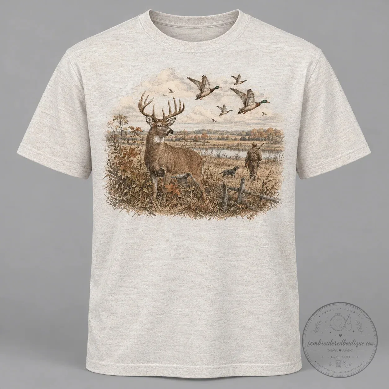 Whitetail Buck and Waterfowl Hunter Outdoor Hoodie 12 Whitetail Buck and Waterfowl Hunter Outdoor Hoodie
