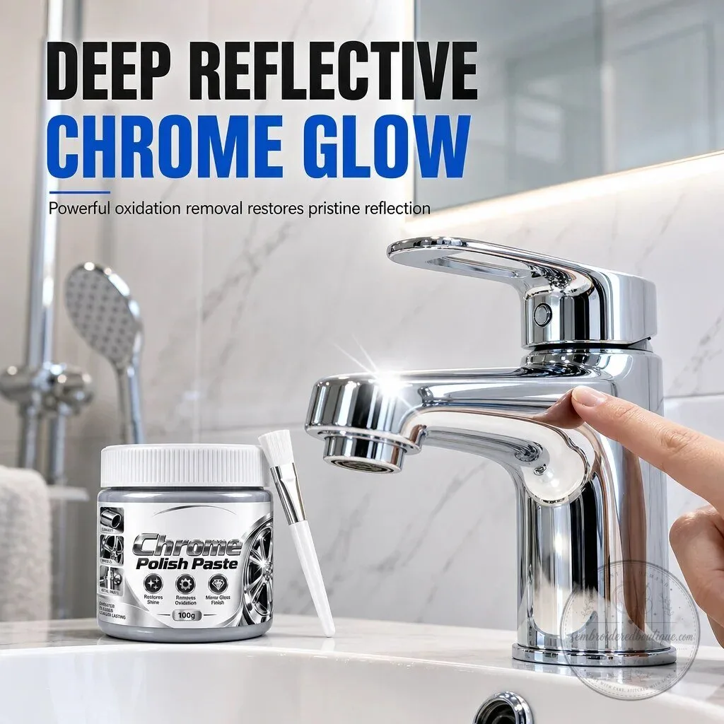Chrome Polish Paste Metal Restorer for Mirror Shine 12 Chrome Polish Paste Metal Restorer for Mirror Shine