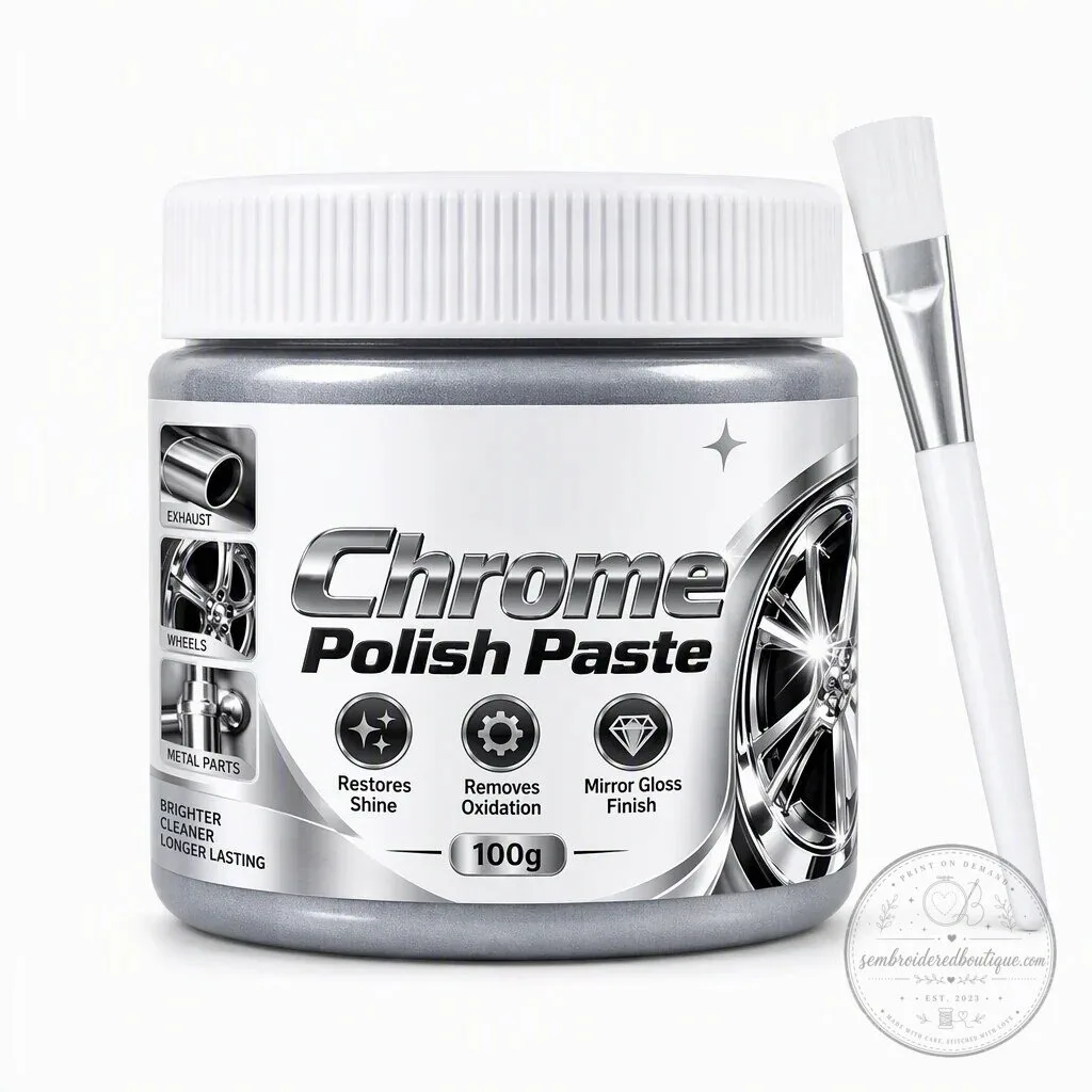 Chrome Polish Paste Metal Restorer for Mirror Shine 16 Chrome Polish Paste Metal Restorer for Mirror Shine