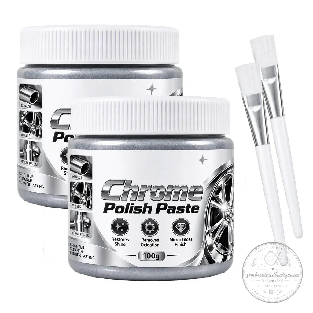 Chrome Polish Paste Metal Restorer for Mirror Shine 17 Chrome Polish Paste Metal Restorer for Mirror Shine
