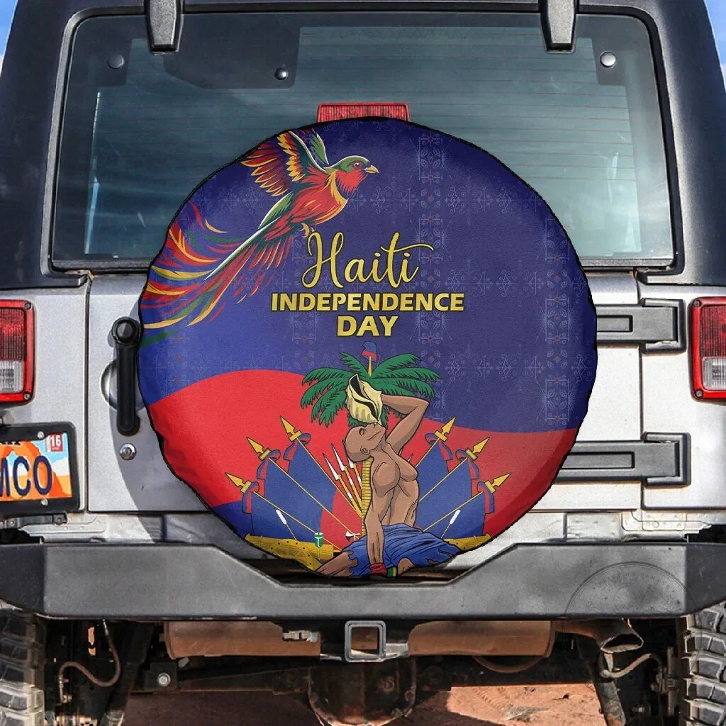 Haiti Independence Day Freedom Heritage Spare Tire Cover