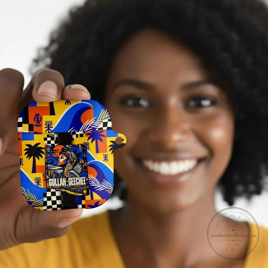 Gullah Geechee African American Black History Vibrant Abstract AirPods Case 11 Gullah Geechee African American Black History Vibrant Abstract AirPods Case