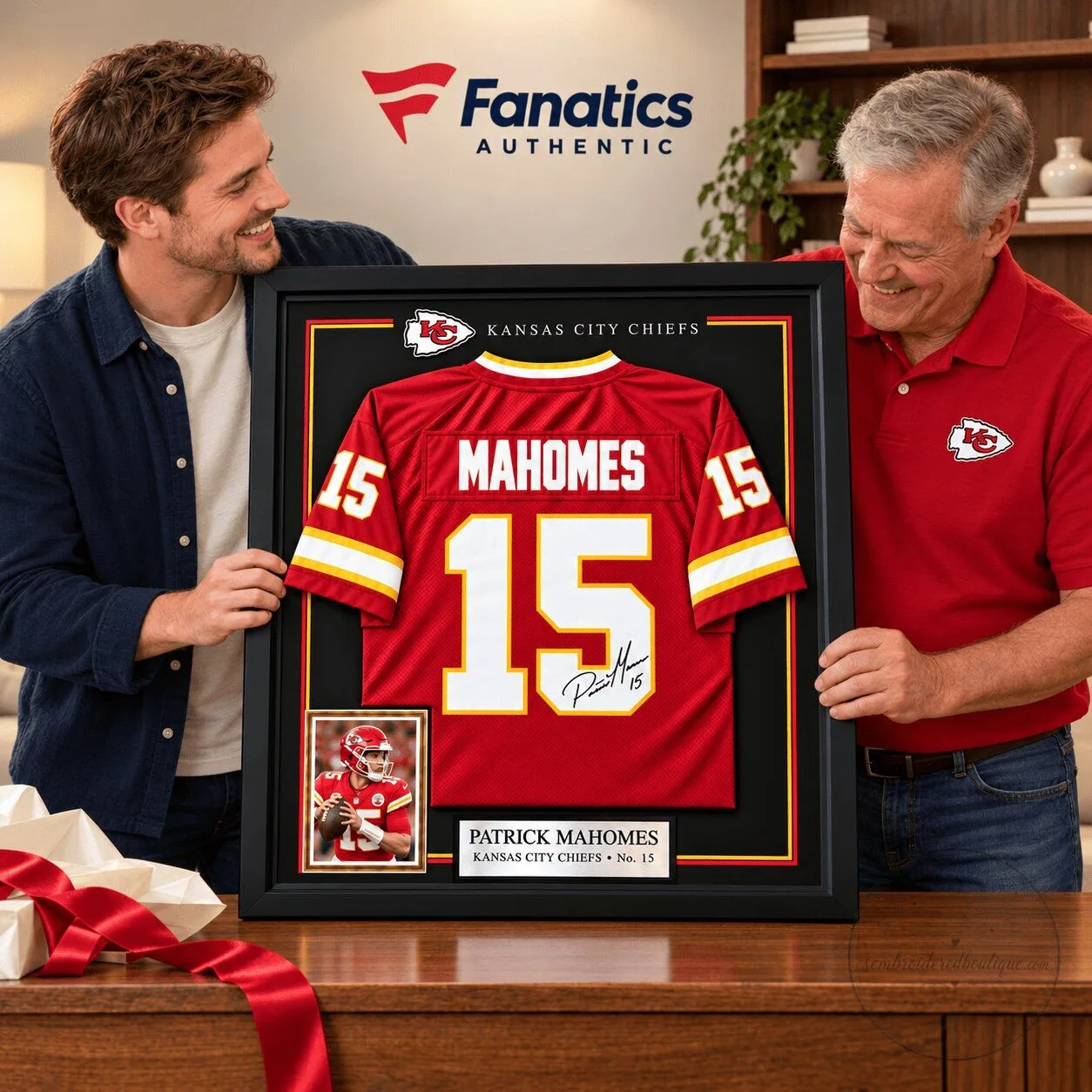 Patrick Mahomes Kansas City Chiefs Autographed Jersey Display Frame 3 Patrick Mahomes Kansas City Chiefs Autographed Jersey Display Frame