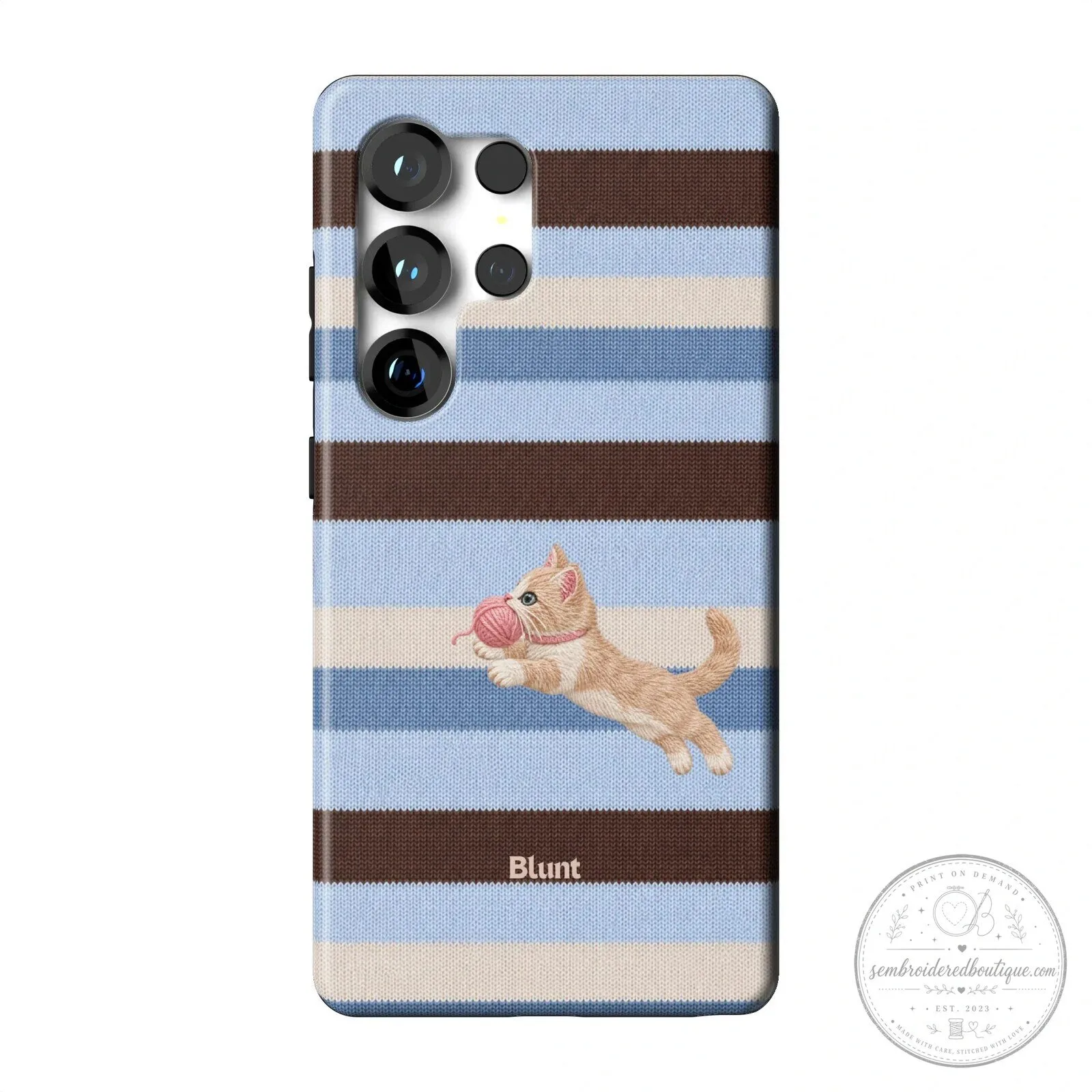 Cute Kitten Playing with Yarn Ball Knitted Pattern Samsung Phone Case 24 Cute Kitten Playing with Yarn Ball Knitted Pattern Samsung Phone Case