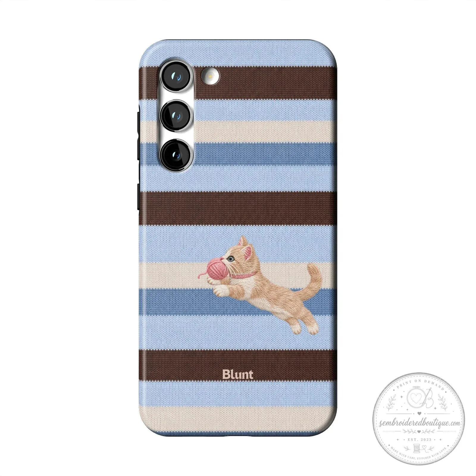 Cute Kitten Playing with Yarn Ball Knitted Pattern Samsung Phone Case 29 Cute Kitten Playing with Yarn Ball Knitted Pattern Samsung Phone Case